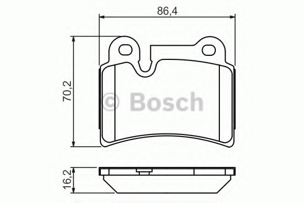 Колодки тормозные дисковые | зад | - Bosch 0 986 494 210