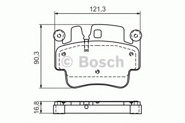 Комплект тормозных колодок, дисковый тормоз | перед | - Bosch 0 986 494 281