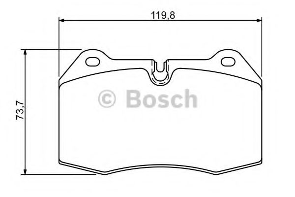 Колодки тормозные дисковые | перед | - Bosch 0 986 494 282