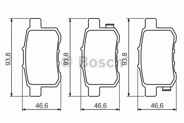 Колодки тормозные дисковые | зад | - Bosch 0 986 494 338