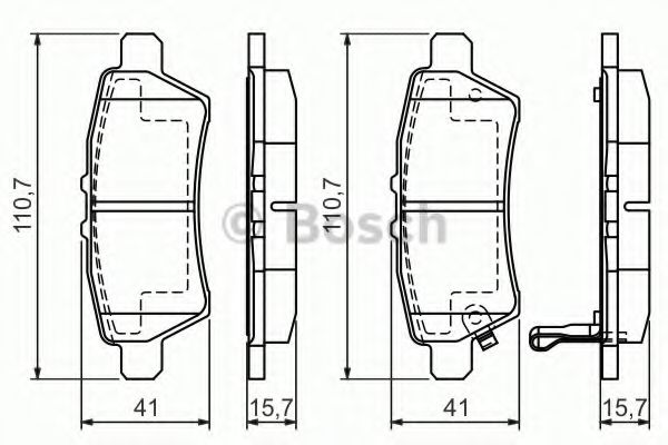Колодки тормозные дисковые | зад | - Bosch 0 986 494 369