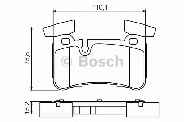 Колодки тормозные дисковые | зад | - Bosch 0 986 494 411