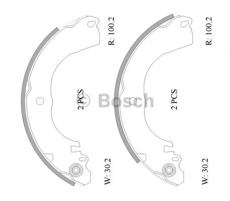 Комплект тормозных колодок - Bosch 0 986 AB1 549