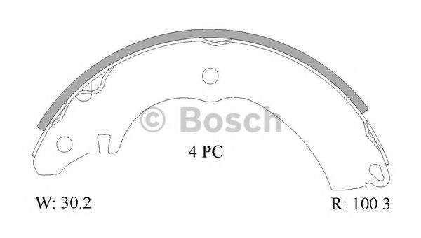 Комплект тормозных колодок - Bosch 0 986 AB1 554