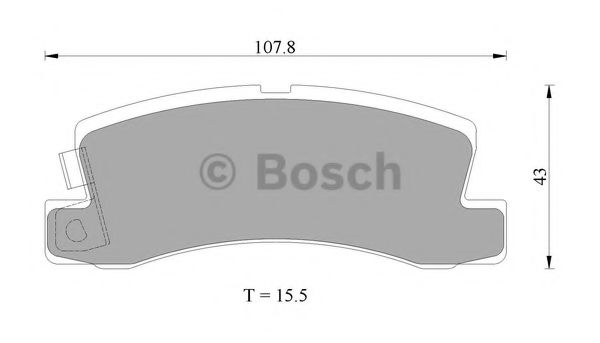 Колодки тормозные дисковые - Bosch 0 986 AB2 010