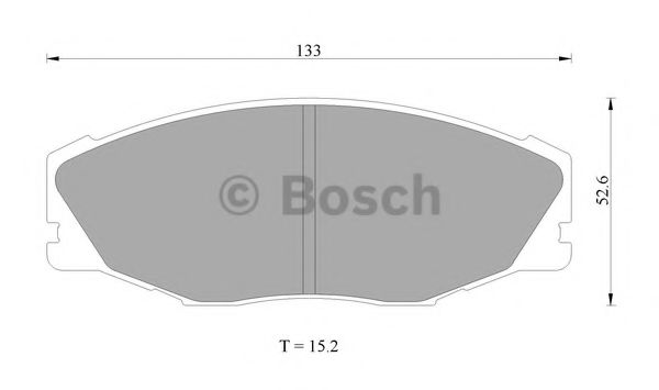 Колодки тормозные дисковые - Bosch 0 986 AB2 025