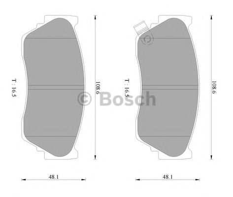Колодки тормозные дисковые - Bosch 0 986 AB2 069