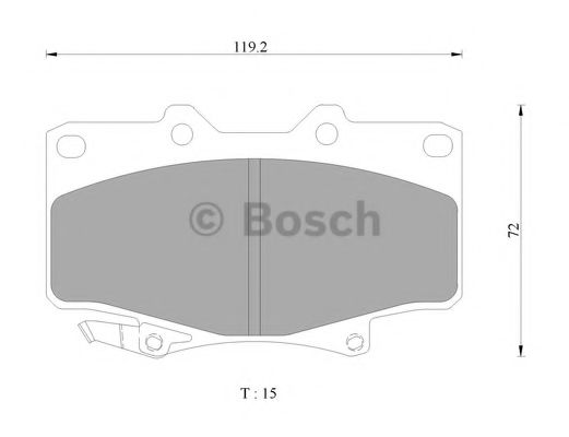 Колодки тормозные дисковые - Bosch 0 986 AB2 073
