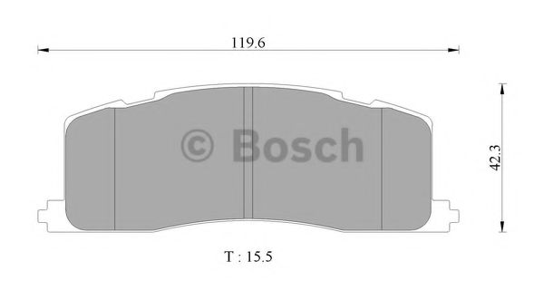 Колодки тормозные дисковые - Bosch 0 986 AB2 075