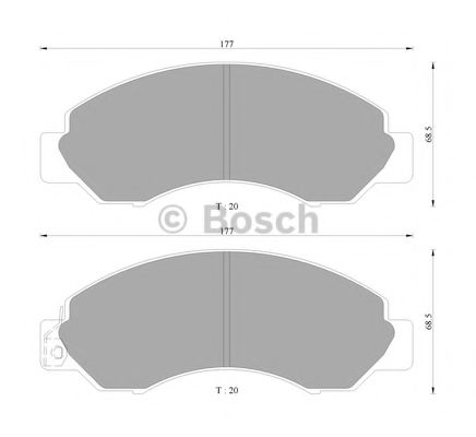 Снят с производства Колодки тормозные дисковые | перед | - Bosch 0 986 AB2 231