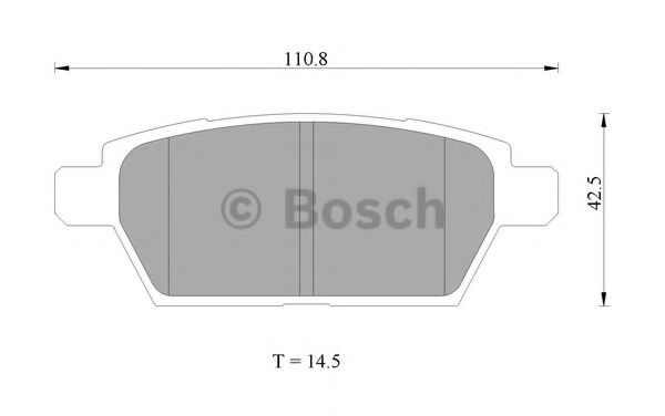 Колодки тормозные дисковые - Bosch 0 986 AB2 274