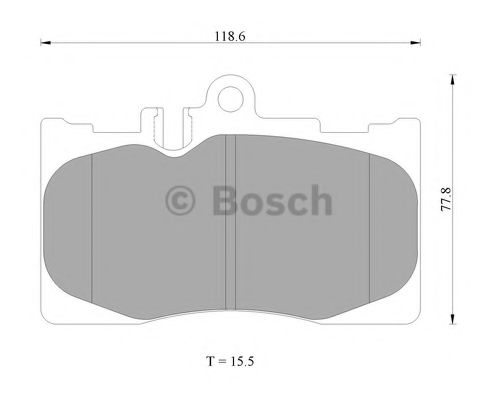 Колодки тормозные дисковые | перед | - Bosch 0 986 AB2 286