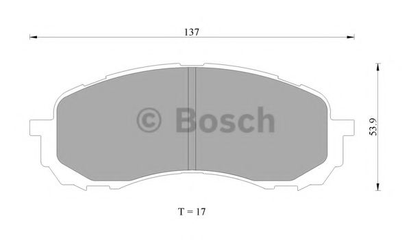 Колодки тормозные дисковые - Bosch 0 986 AB2 293