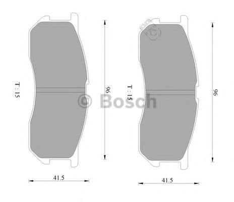 Колодки тормозные дисковые - Bosch 0 986 AB2 314