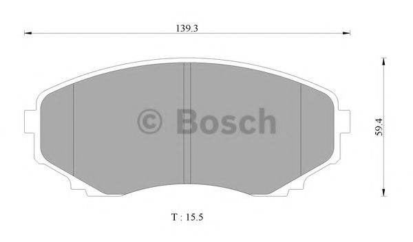Колодки тормозные дисковые - Bosch 0 986 AB2 358