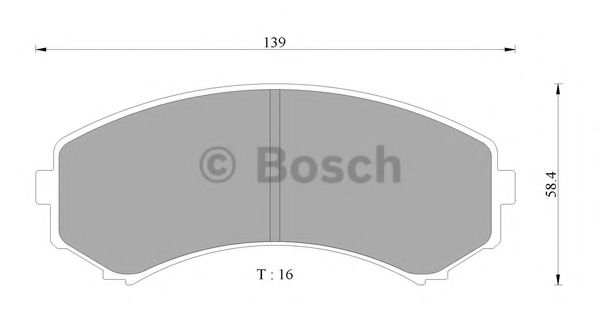 Колодки тормозные дисковые - Bosch 0 986 AB2 359