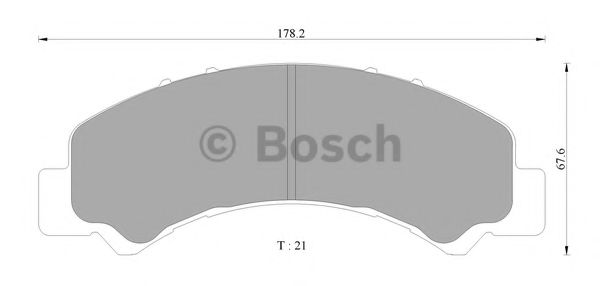 Колодки тормозные дисковые - Bosch 0 986 AB2 370
