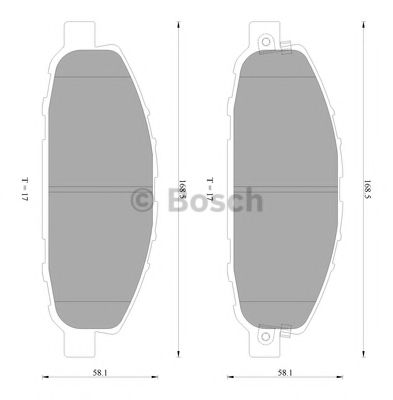 Колодки тормозные дисковые | перед | - Bosch 0 986 AB2 400