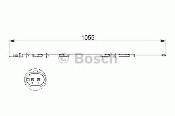 Сигнализатор, износ тормозных колодок  Bosch                1 987 473 508