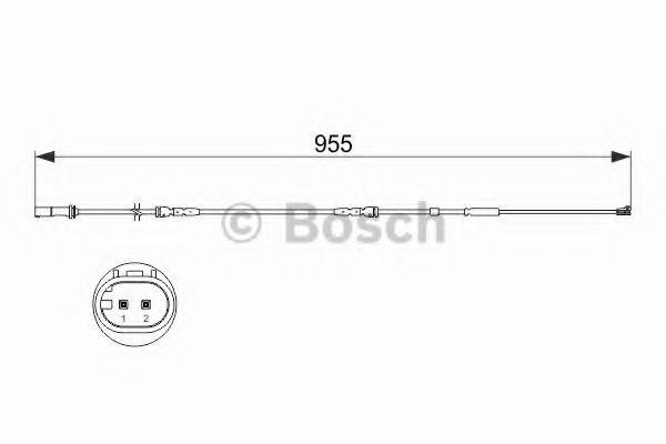 Сигнализатор, износ тормозных колодок  - Bosch 1 987 473 511