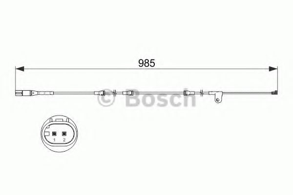 Сигнализатор, износ тормозных колодок - Bosch 1 987 473 520