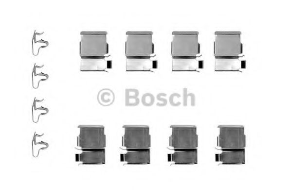 Комплект монтажный дисковых тормозных колодок | перед прав/лев | - Bosch 1 987 474 351