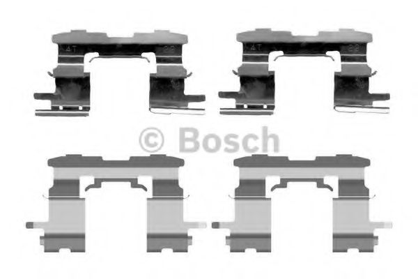 Ремкомплект дисковых тормозных колодок - Bosch 1 987 474 407