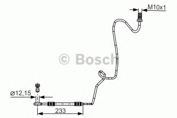 Тормозной шланг | зад прав | - Bosch 1 987 481 339