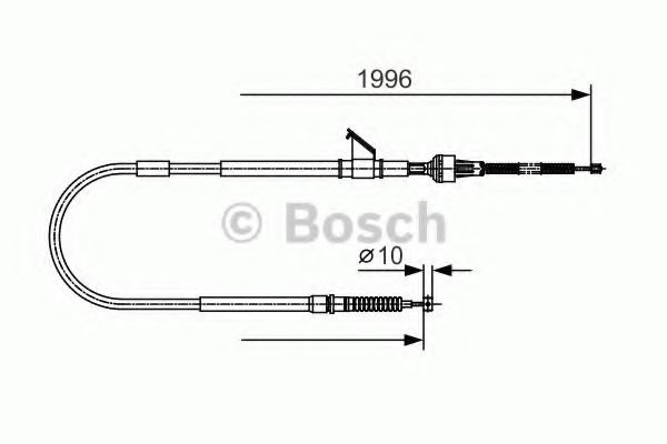 Трос, стояночная тормозная система - Bosch 1 987 482 068