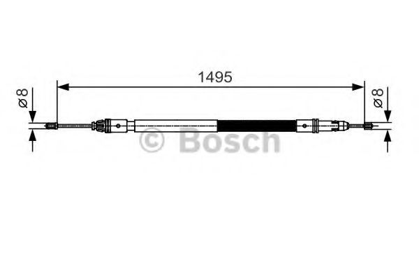 Трос, стояночная тормозная система - Bosch 1 987 482 118