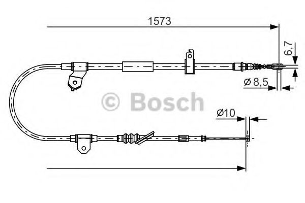 Трос, стояночная тормозная система - Bosch 1 987 482 299