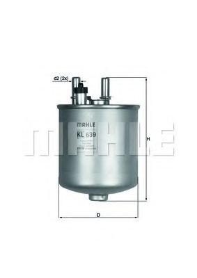 Фильтр топливный - Knecht KL 639D