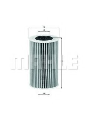 Фильтр масляный - Knecht OX554D1ECO