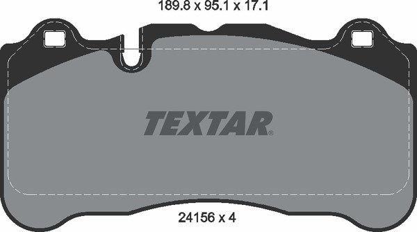 Колодки тормозные дисковые | перед | - Textar 2415601
