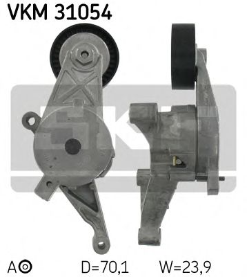 Натяжной ролик, поликлиновой ремень - SKF VKM 31054