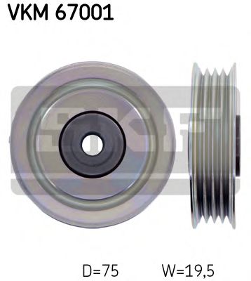 Ролик обводной приводного ремня - SKF VKM 67001