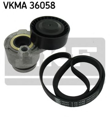 Комплект поликлинового ремня - SKF VKMA 36058