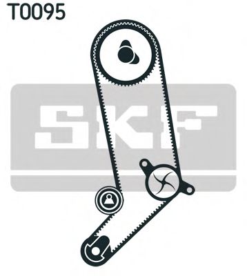 Комплект ремня ГРМ+водяной насос - SKF VKMC 01265