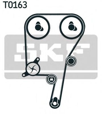 Комплект ремня ГРМ+водяной насос - SKF VKMC 06602