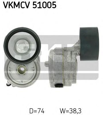 Натяжной ролик, поликлиновой ремень - SKF VKMCV 51005