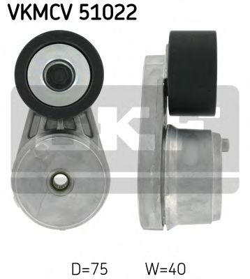 Натяжной ролик, поликлиновой ремень - SKF VKMCV 51022