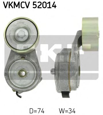 Натяжной ролик, поликлиновой ремень - SKF VKMCV 52014