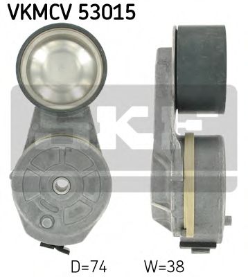 Натяжной ролик, поликлиновой ремень - SKF VKMCV 53015
