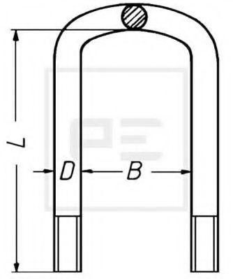 Стремянка рессоры - PE Automotive 045.032-00A
