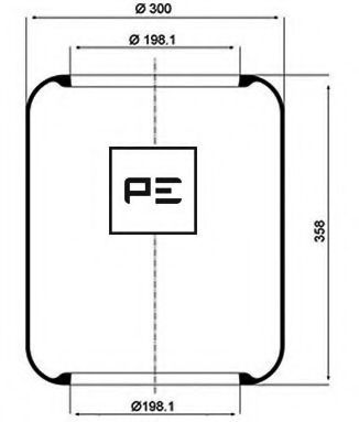 Кожух пневматической рессоры - PE Automotive 084.009-70A