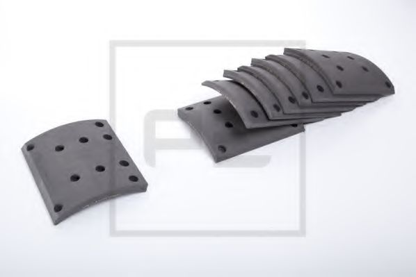 Комплект тормозных башмаков, барабанные тормоза - PE Automotive 086.102-00A