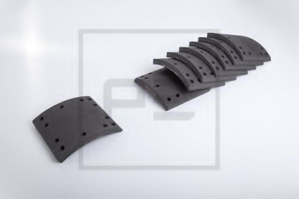 Комплект тормозных башмаков, барабанные тормоза - PE Automotive 086.106-00A