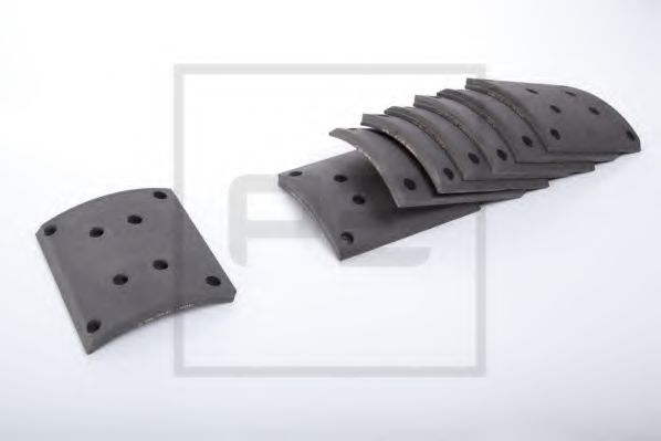 Комплект тормозных башмаков, барабанные тормоза - PE Automotive 086.109-00A