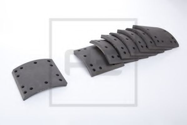 Комплект тормозных башмаков, барабанные тормоза - PE Automotive 086.110-00A