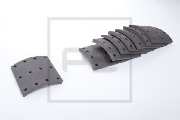 Комплект тормозных башмаков, барабанные тормоза - PE Automotive 086.119-00A